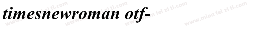timesnewroman otf字体转换